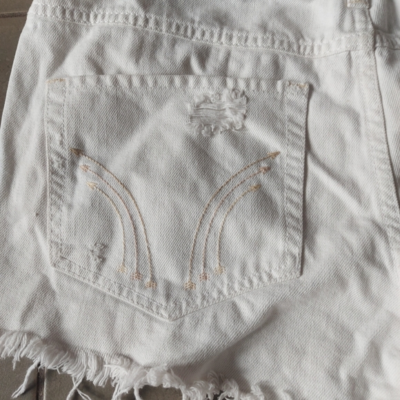 Hollister Jean Shorts size 32 White - Picture 2 of 8